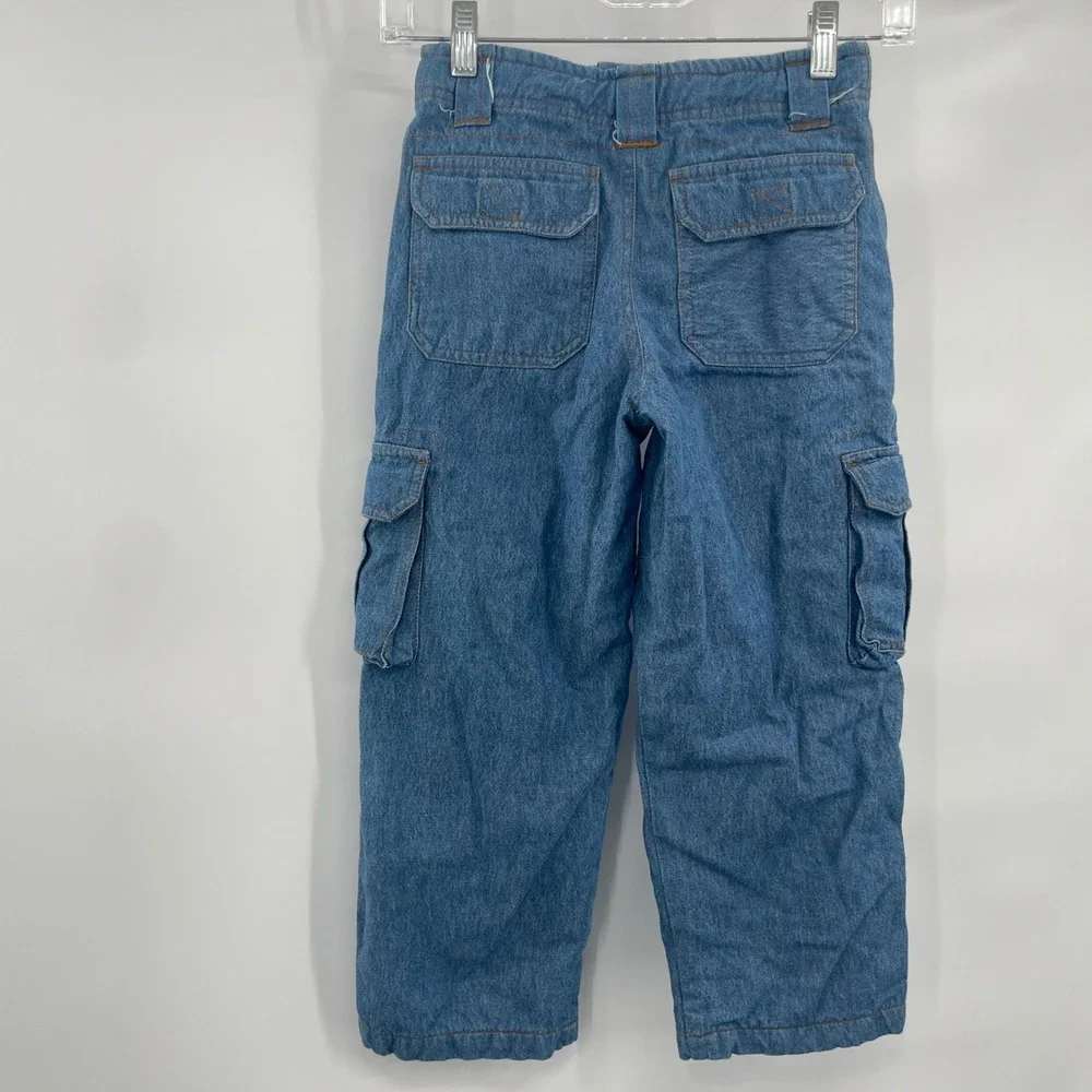 Woolrich Boys Pants Blue‎ Pockets Flannel Lined Size 6